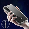 Eiroo Metal Serisi Samsung Galaxy S22 5G Silikon Kenarl effaf Rubber Klf - Resim 6