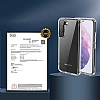 Eiroo Metal Serisi Samsung Galaxy S22 5G Silikon Kenarl effaf Rubber Klf - Resim 12