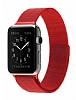 Eiroo Milanese Loop Apple Watch / Watch 2 / Watch 3 Krmz Metal Kordon (38 mm)