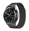 Eiroo Milanese Loop Samsung Galaxy Watch 3 45 mm Siyah Metal Kordon
