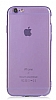 Eiroo Mun iPhone 6 / 6S effaf Mor Silikon Klf