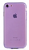 Eiroo Mun iPhone 7 / 8 effaf Mor Silikon Klf
