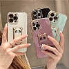 Eiroo OnePlus 9 Pro Baby Panda Standl Mavi Silikon Klf - Resim 2