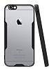 Eiroo Painted iPhone 6 / 6S Siyah Silikon Klf
