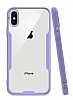 Eiroo Painted iPhone X / XS Mor Silikon Klf