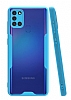 Eiroo Painted Samsung Galaxy A21s Mavi Silikon Klf