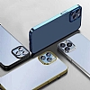 Eiroo Pixel iPhone 13 Mini Silver Rubber Klf - Resim 7