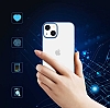 Eiroo Pixel iPhone 13 Pro Pembe Rubber Klf - Resim 6