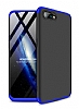Zore GKK Ays Oppo RX17 Neo 360 Derece Koruma Lacivert-Siyah Rubber Klf