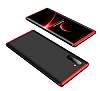 Zore GKK Ays Samsung Galaxy Note 10 360 Derece Koruma Krmz-Siyah Rubber Klf