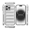 Eiroo Puffer iPhone 15 Pro Max Krem Silikon Klf - Resim: 1