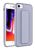Eiroo Qstand iPhone 7 / 8 Gri Silikon Klf