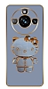 Eiroo Kitty Realme 11 Pro Standl Kamera Korumal Mavi Silikon Klf