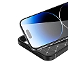 Eiroo Rugged Carbon iPhone 15 Pro Siyah Silikon Klf - Resim 4