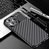 Eiroo Rugged Carbon iPhone 15 Pro Siyah Silikon Klf - Resim 7