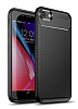 Eiroo Rugged Carbon iPhone 7 / 8 Siyah Silikon Klf