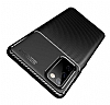 Eiroo Rugged Carbon Samsung Galaxy S20 FE Lacivert Silikon Klf - Resim: 1
