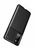 Eiroo Rugged Carbon Samsung Galaxy S20 FE Lacivert Silikon Klf - Resim: 3