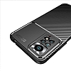 Eiroo Rugged Carbon Xiaomi Redmi Note 12 Pro 4G Siyah Silikon Klf - Resim 8