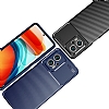 Eiroo Rugged Carbon Xiaomi Poco X4 GT Siyah Silikon Klf - Resim 1