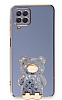 Eiroo Samsung Galaxy M32 Lks Ay Standl Mavi Silikon Klf