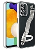 Eiroo Samsung Galaxy A13 Su Yolu Zincirli Silver Silikon Klf