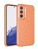 Eiroo Samsung Galaxy A24 Ultra Simli Turuncu Silikon Klf