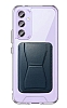 Eiroo Samsung Galaxy A34 Lacivert Kartlkl Standl Ultra Koruma Klf