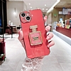 Eiroo Xiaomi Redmi 9 Aynal Parfm Standl Krmz Silikon Klf - Resim 5