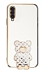 Eiroo Samsung Galaxy A50 Lks Ay Standl Beyaz Silikon Klf