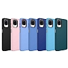 Eiroo Samsung Galaxy M32 Metal ereveli Ak Mavi Rubber Klf - Resim: 2