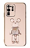 Eiroo Samsung Galaxy Note 20 Ultra Candy Bear Standl Pembe Silikon Klf