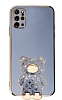 Eiroo Samsung Galaxy S20 Plus Lks Ay Standl Mavi Silikon Klf