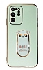 Eiroo Samsung Galaxy S20 Ultra Baby Panda Standl Yeil Silikon Klf
