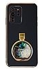 Eiroo Samsung Galaxy S20 Ultra Parfm iesi Standl Siyah Silikon Klf