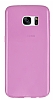 Samsung Galaxy S7 edge Ultra nce effaf Pembe Silikon Klf