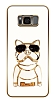Eiroo Samsung Galaxy S8 Bulldog Standl Kamera Korumal Beyaz Silikon Klf