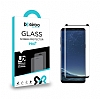 Eiroo Samsung Galaxy S8 Tempered Glass Siyah Curve Cam Ekran Koruyucu