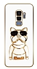 Eiroo Samsung Galaxy S9 Plus Bulldog Standl Kamera Korumal Beyaz Silikon Klf