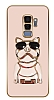 Eiroo Samsung Galaxy S9 Plus Bulldog Standl Kamera Korumal Pembe Silikon Klf