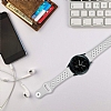 Eiroo Samsung Galaxy Watch Silikon Spor Siyah-Krmz Kordon (46 mm) - Resim 1