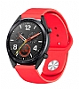 Eiroo Samsung Galaxy Watch Spor Silikon Krmz Kordon (46 mm)