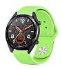 Eiroo Samsung Galaxy Watch Spor Silikon Yeil Kordon (46 mm)