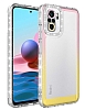 Eiroo Shimmer Xiaomi Redmi Note 10 Kamera Korumal Pembe-Sar Silikon Klf