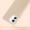 Eiroo Silvery iPhone 11 Simli Pembe Silikon Klf - Resim 3