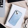 Eiroo Silvery iPhone 13 Mini Simli Mavi Silikon Klf - Resim 5