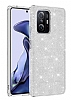 Eiroo Silvery Xiaomi 11T Pro Simli Silver Silikon Klf
