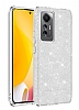 Eiroo Silvery Xiaomi 12 Lite Simli Silver Silikon Klf