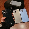 Eiroo Sleek iPhone 13 Kamera Korumal Simli Turuncu Silikon Klf - Resim: 4