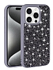Eiroo Stone iPhone 15 Pro Tal Gri Silikon Klf